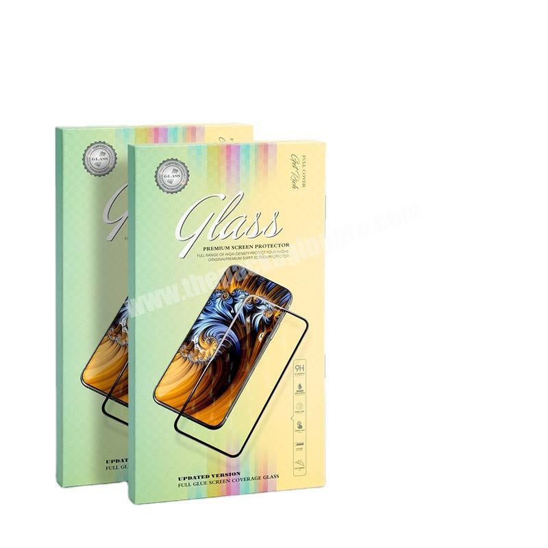 Custom logo box for tempered glass Mobile phone screen protector Paper box