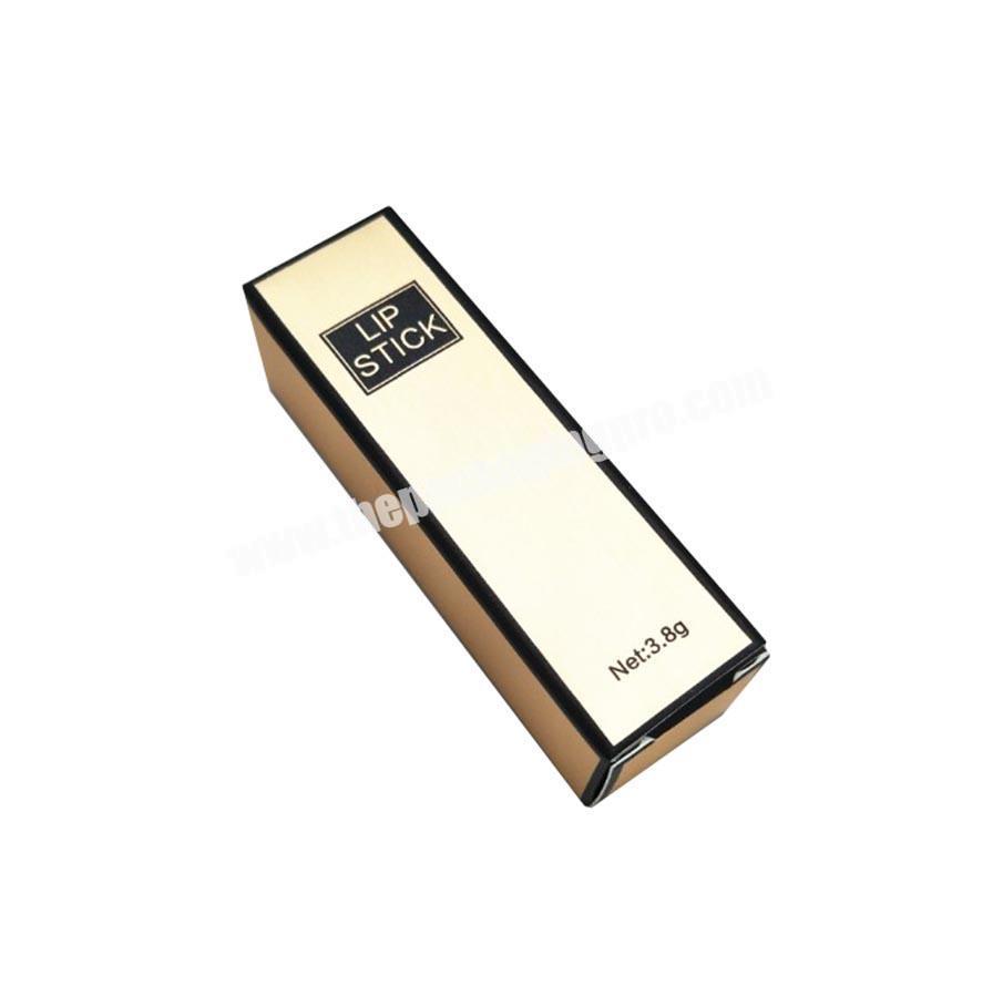Custom Wholesale Gold Gold Lipstick Cosmetic Box Luxury Packaging