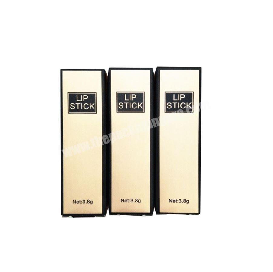 Customised Packaging Gold Kraft Paper Gift Lipstick Box Cosmetic Packaging Boxes