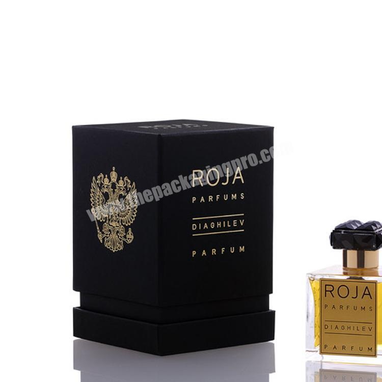 Customize Black Packaging Perfume Box Template