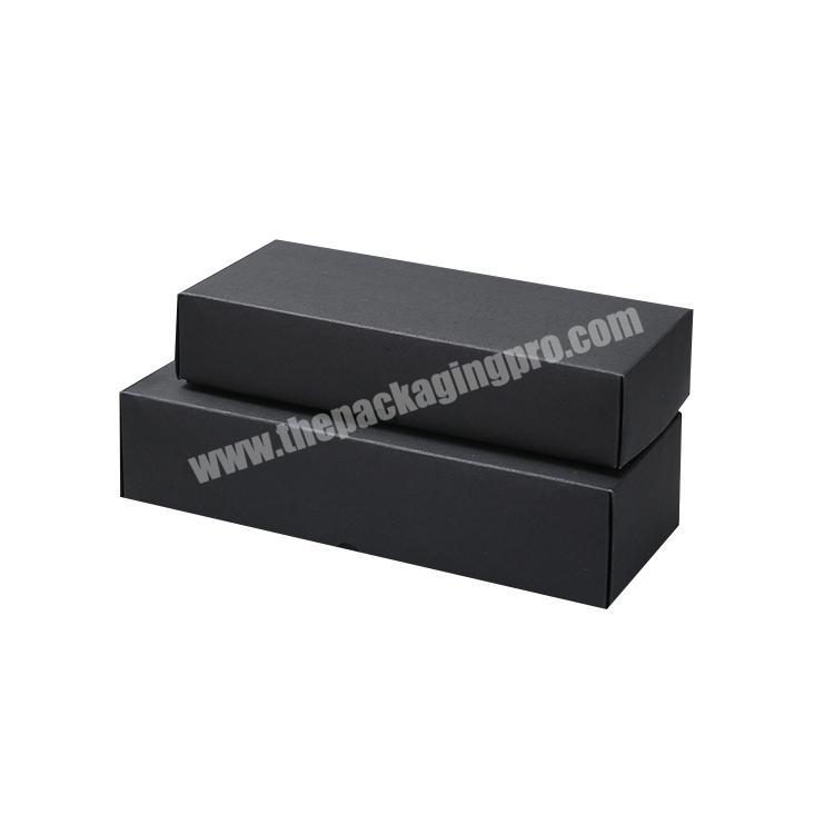 Customize Fashion Black  Cardboard Paper Gift Box Packaging
