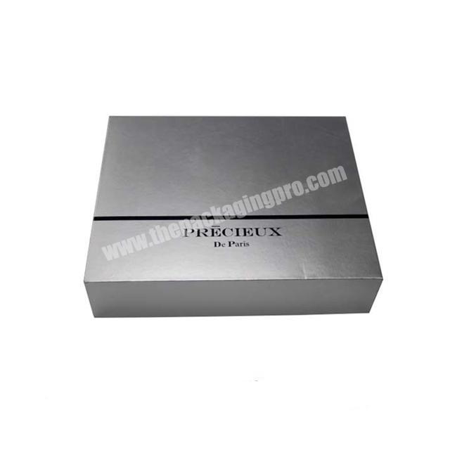 Customize silver cosmetic cardboard packaging