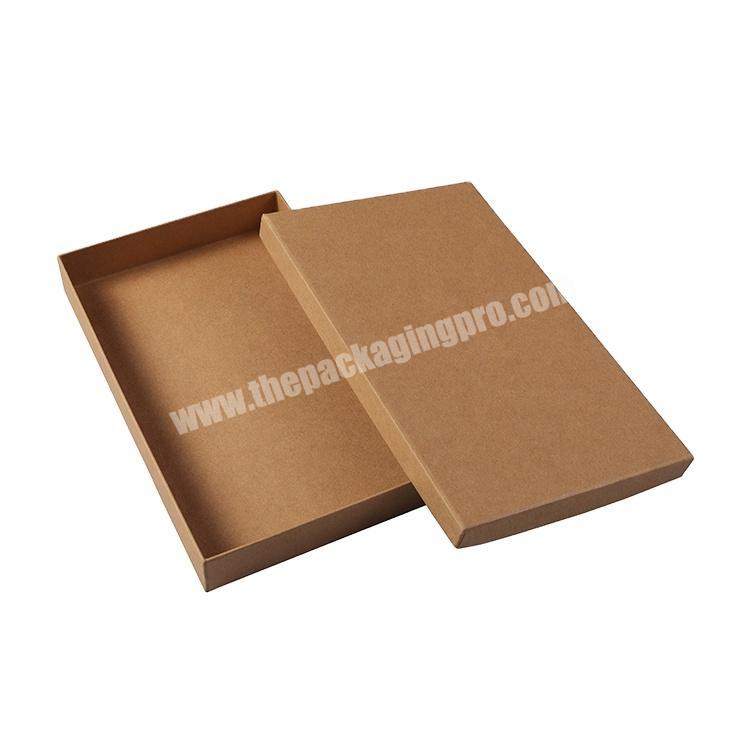 Customized Brown Cosmetic Kraft Packing Storage Boxes Recycle Cardboard Gift Packaging Paper Box