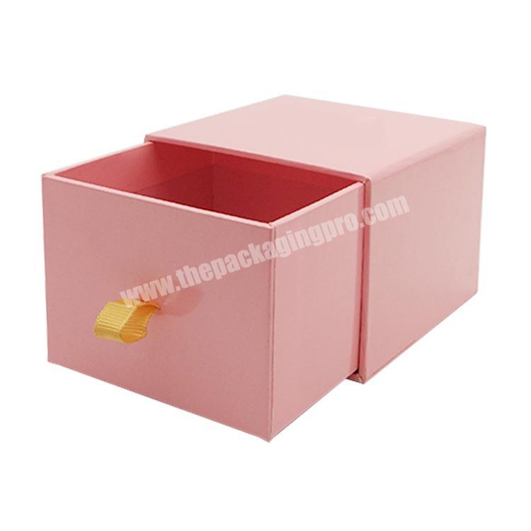Customized Logo Paperboard  Sliding Drawer Box For Package Jewelry