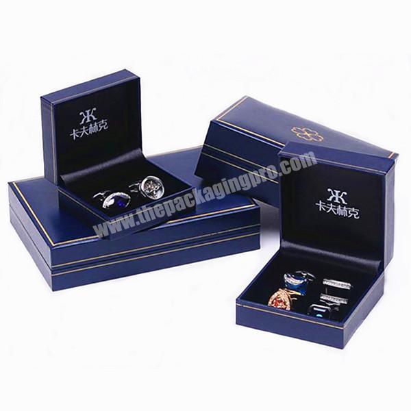 Delicate Purple Leather Paper Box Cufflink Jewellery Packing
