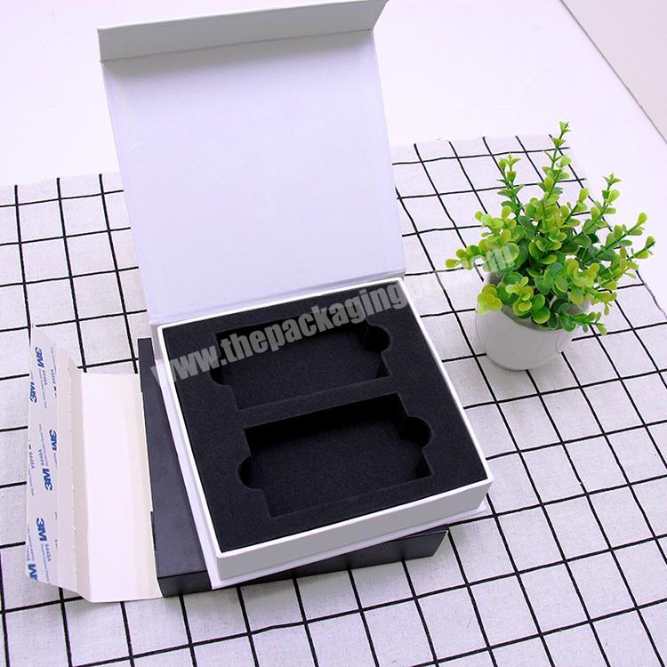 Dongguan Manufacturer wholesale price magnetic gift box ribbon Rigid Magnetic cardboard box book shape with logo