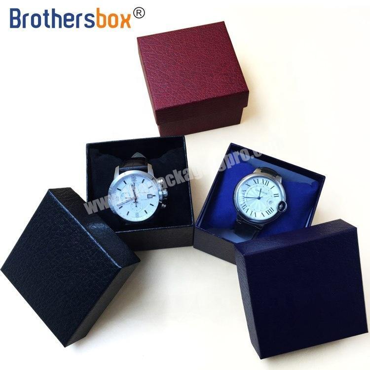 Dongguan OEM custom gift boxes jewelry cardboard flat watch set box