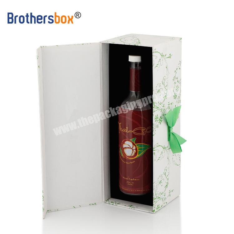 Dongguan factory luxury custom printed cardboard wine packaging gift box kraft paper box