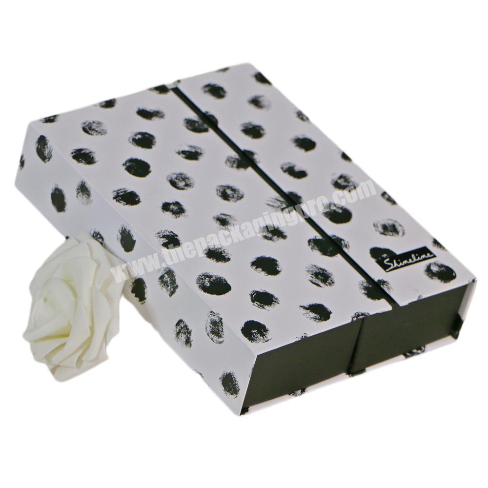 Double Door Creative Custom Design Cardboard Gift Boxes Luxury Scarf Clothes Underwear Packaging Box