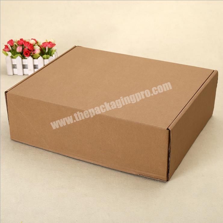 Eco friendly Corrugated Rigid Printing Custom Packaging Underwear Box Shipping Boxes Recycled Kraft Paper Clothing Box