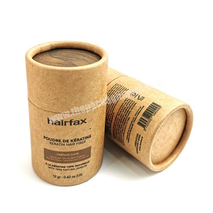Eco- friendly biodegradable recycled custom your logo printed kraft paper tube box for salt