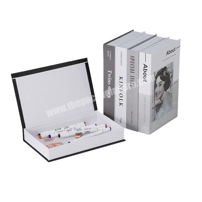 Elegant Custom Design Magnetic Faux Book Shaped Packaging Gift Box Decoration Book Boxes Wholesale