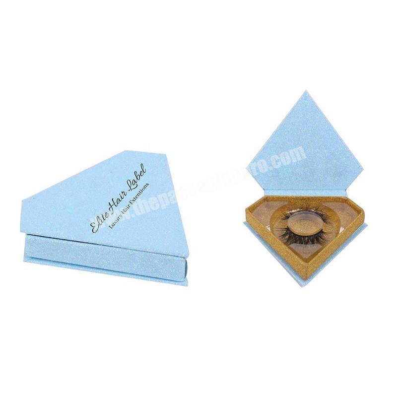 Embalage Pour Cils Lash Eyelash Packaging Paper Box Custom Printing Hot Stamping Lash Eye Shaped Eyelash Box Lashdoll Packaging