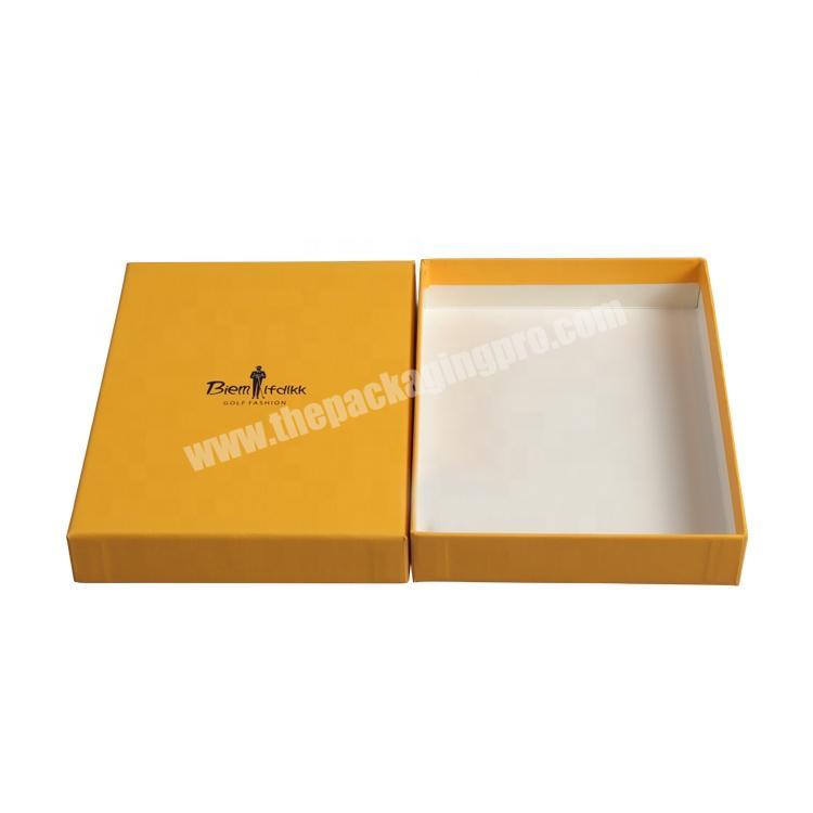 Factory Direct Sale Cuxtomizes Yellow Gift Luxury Paper Box With Lid Packing Box