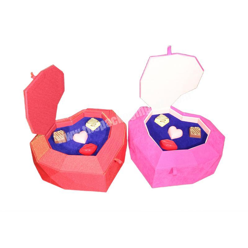 Custom Decorative Valentine Heart Shaped Chocolate Box Wholesale Manufacturer Guangdong Shanghai