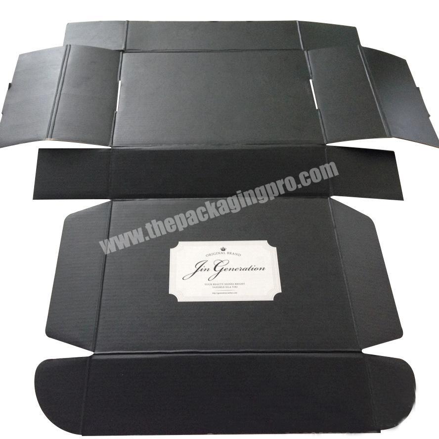 [Factory custom] Corrugated box black clothing plane box underwear bra gift plane box