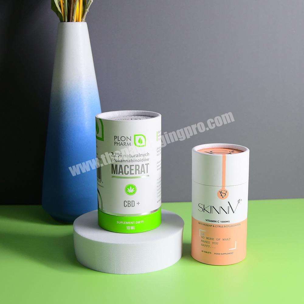 Factory high quality wholesale custom logo empty cardboard kraft round cylinder packaging paper tube boxes packing