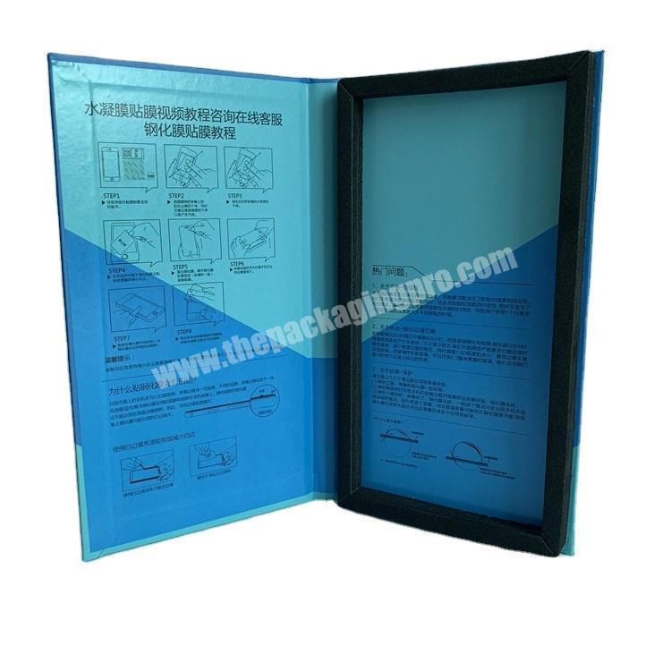 Factory outlet matt lamination cardboard box screen protector packaging box