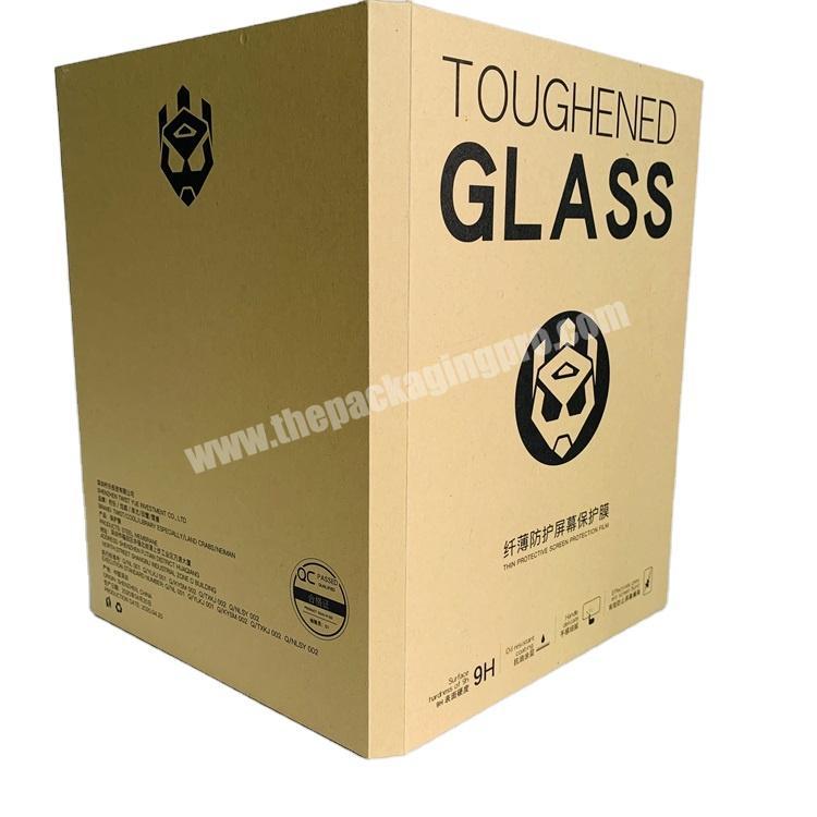 Factory price wholesale tempered glass film packaging boxes design