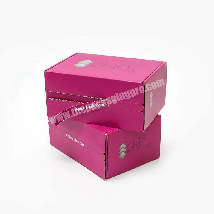 Flat Folding Shipping box Self Adhesive Tape Mailer Box Perforated Tear Strip Self Seal Postal Mailing Box with Custom Logo factory