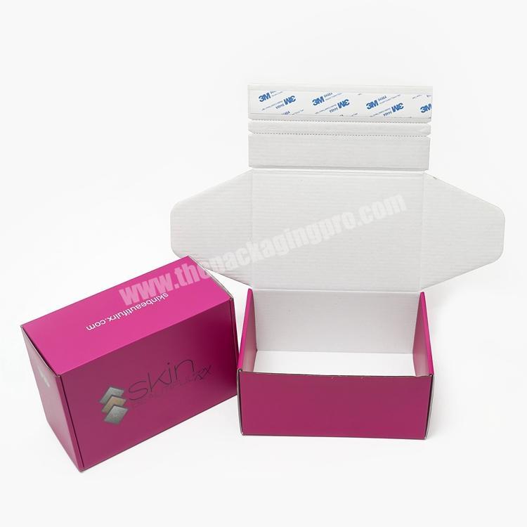 Flat Folding Shipping box Self Adhesive Tape Mailer Box Perforated Tear Strip Self Seal Postal Mailing Box with Custom Logo