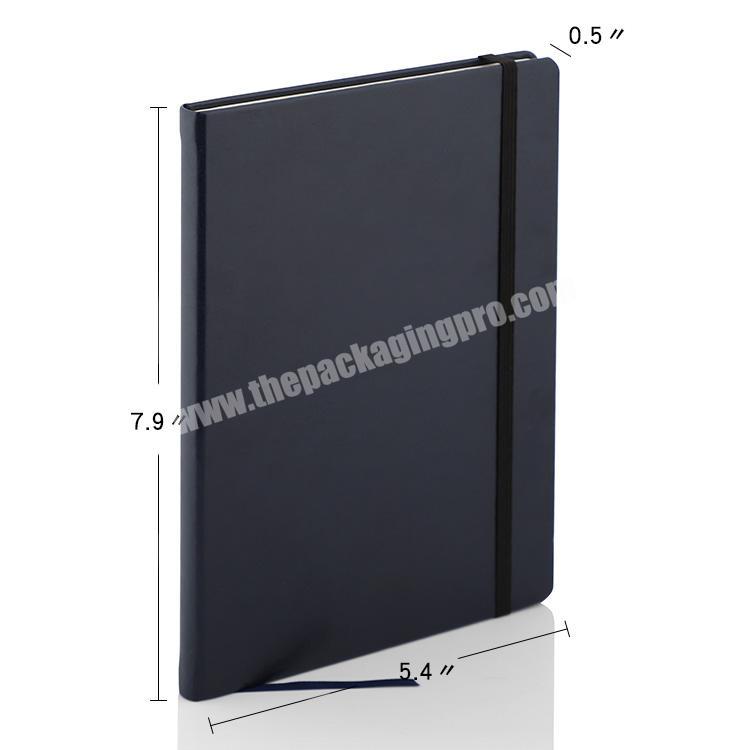 Free design Custom printed Leather B5 A5 Hardcover PU leather notebook