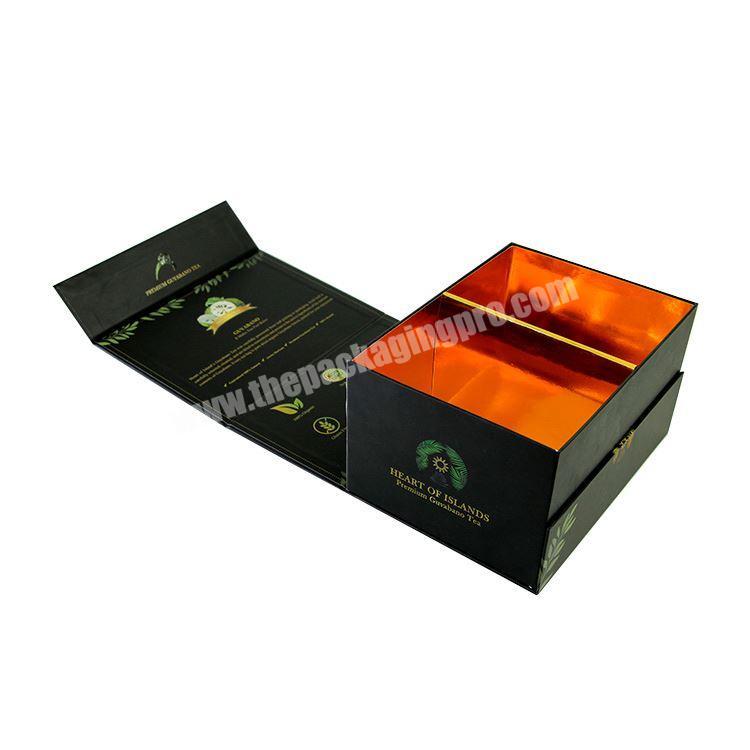 Hair Extension Custom Boxes Large Magnetic Luxury Black Wig Box Packaging