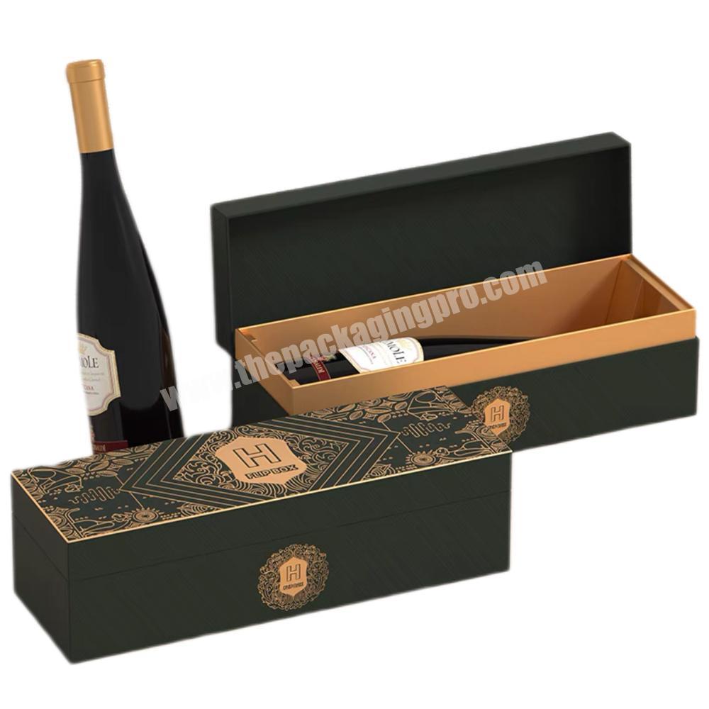 Hard Board Luxury Creative Beverage Wine Bottle Packaging Gift Box Custom