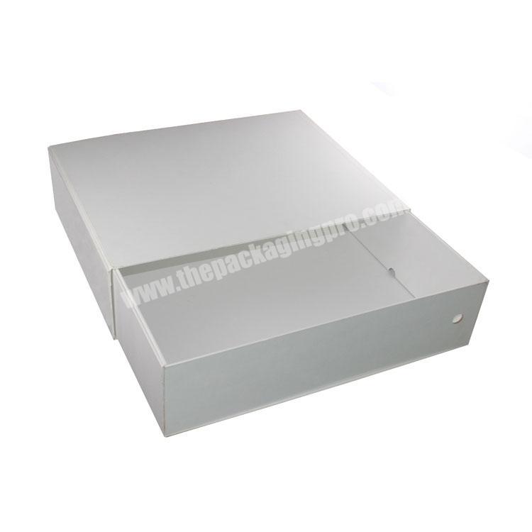 High End Custom Cardboard Packaging White Shoe Gift Box