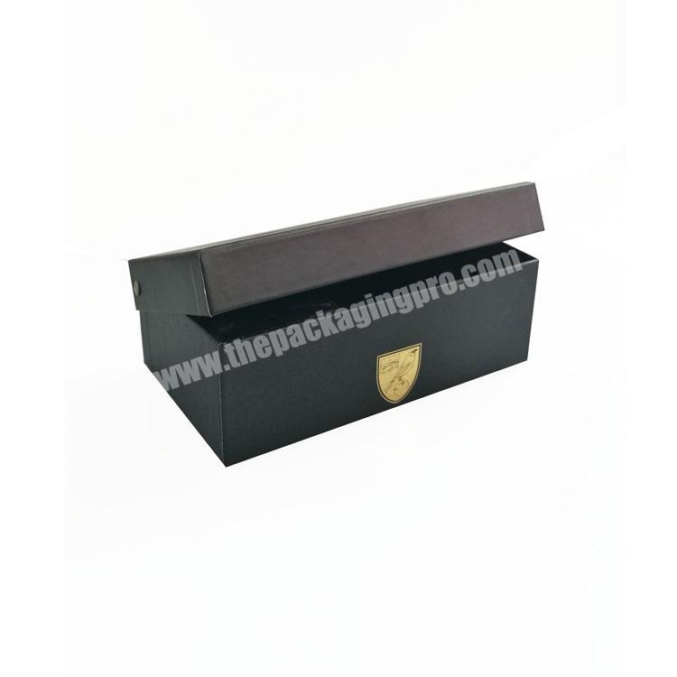 High Quality Custom Gold Stamping Logo Black Socks Packaging Box