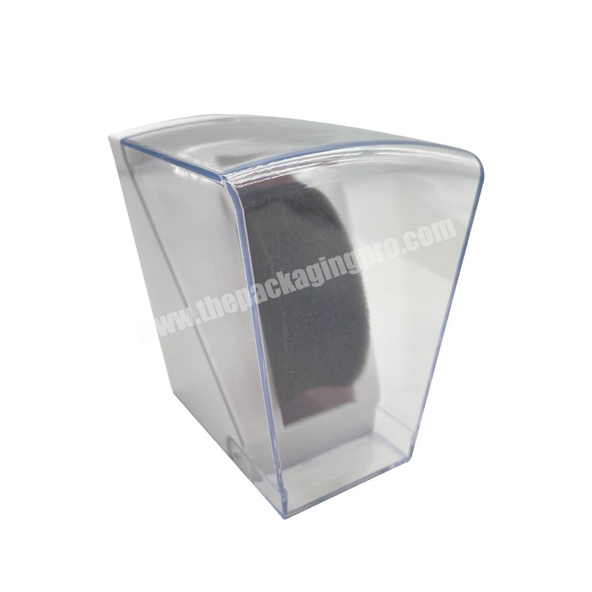 High Quality Open Watch Box Transparent White Plastic Watch Box