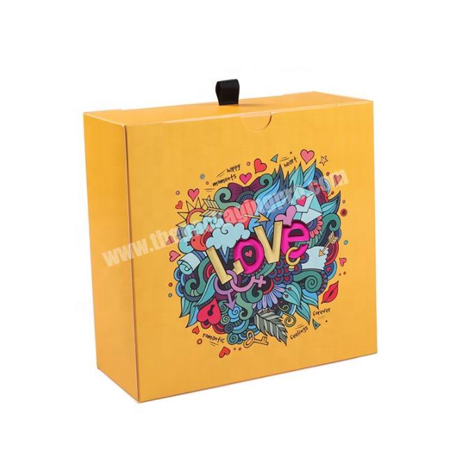 High-end Cosmetics Gift Set Yellow Packaging Paper Boxes Craft Paper Packaging Box