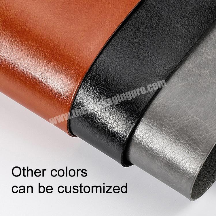 custom High quality A5 PU cover leather notebook holder 