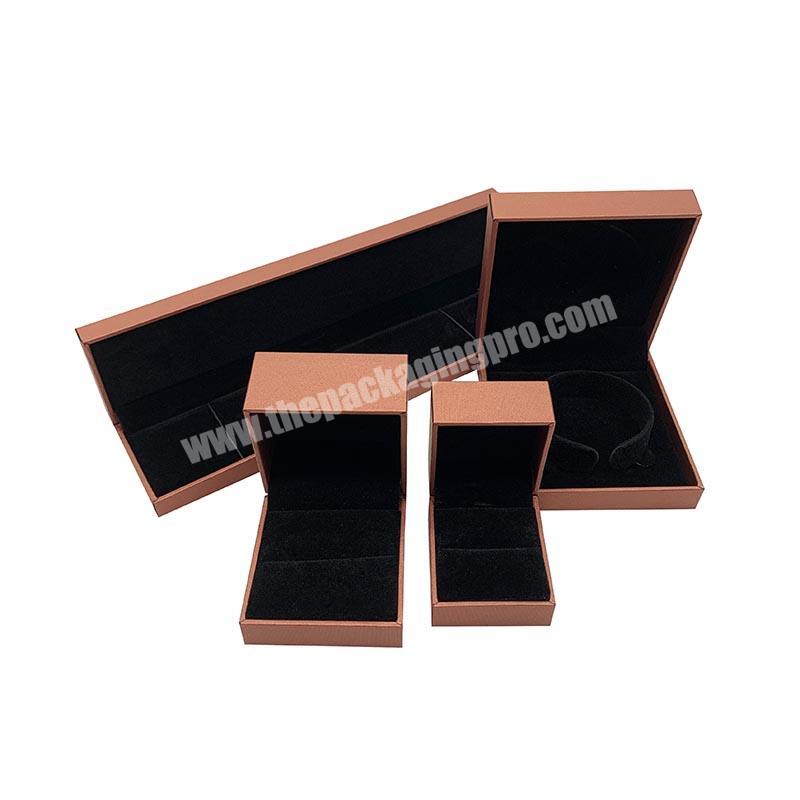 Hot Sell Custom Leatherette Boxes For Jewelry Packing Box Jewelry Boxes Set Packaging Logo