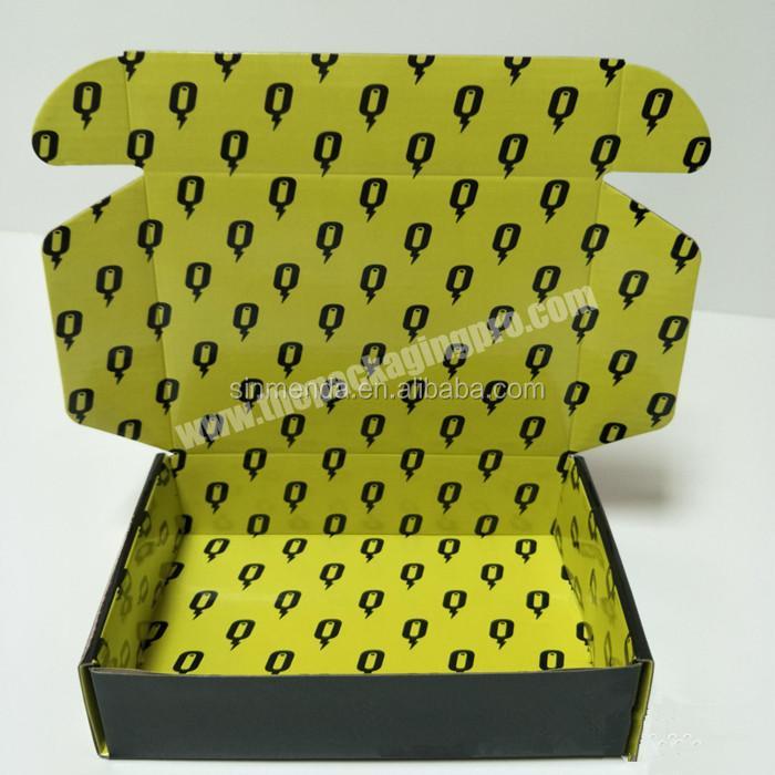 Hotsale Custom Both Sides Printing High End Rigid E-Flute Paper Cardboard Wax Corrugated Cardboard Mailing Box