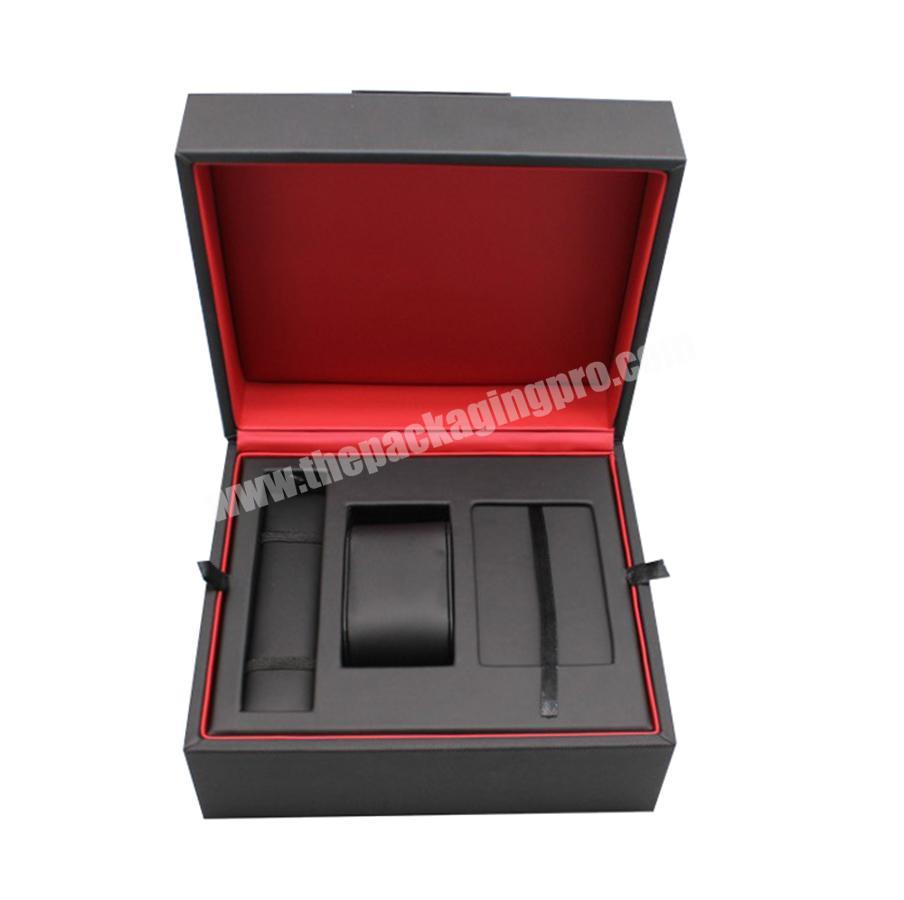 Luxury Black Leather Watch Packaging Box