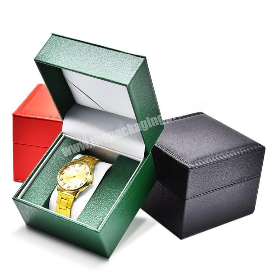 Luxury Black PU Leather Single Watch Box