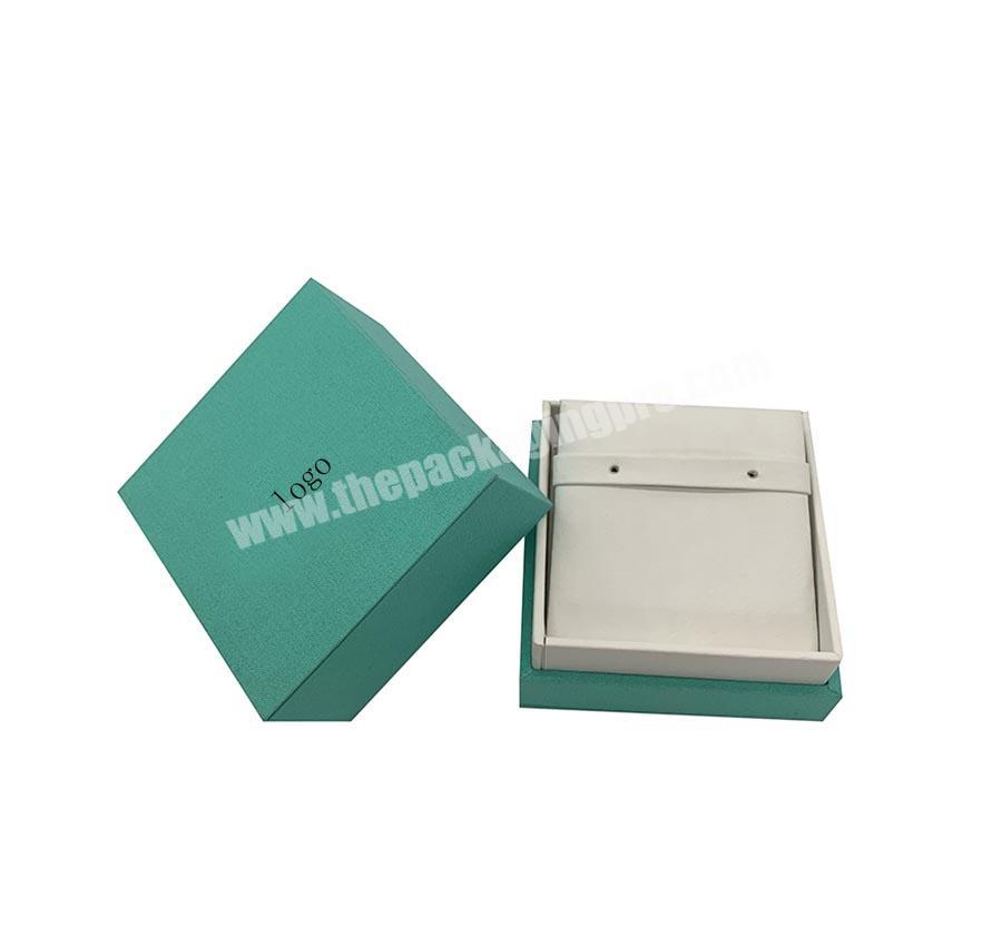 Luxury Cardboard Blue Jewelry Gift Packaging Boxes Custom Logo Jewelry