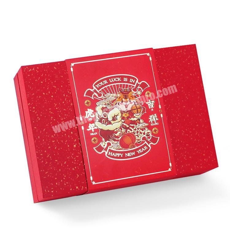 Luxury Chinese New Year Gift Cardboard Paper Box Packaging Custom