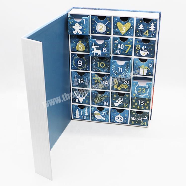 Luxury Chocolate Magnetic Paper Drawer Ramadan Advent Calendar Cardboard Packaging Box