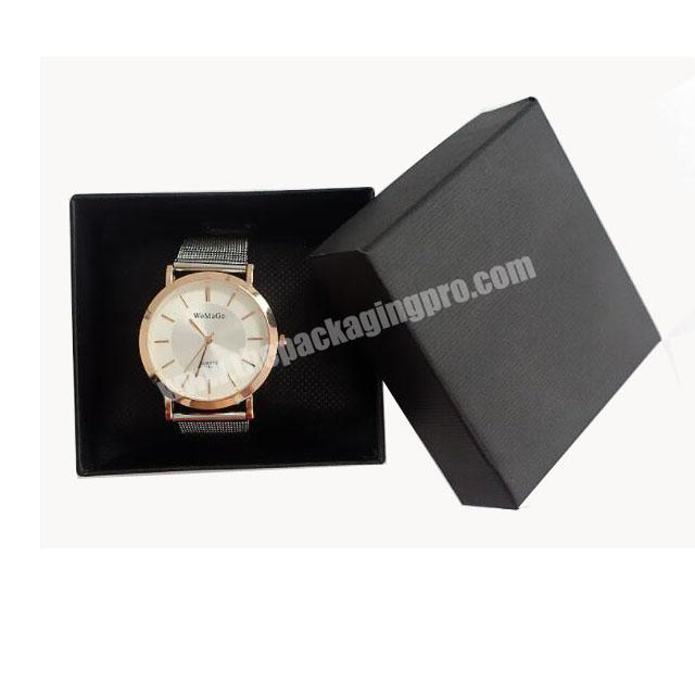 Luxury Custom Black Lid and Base Watch Box