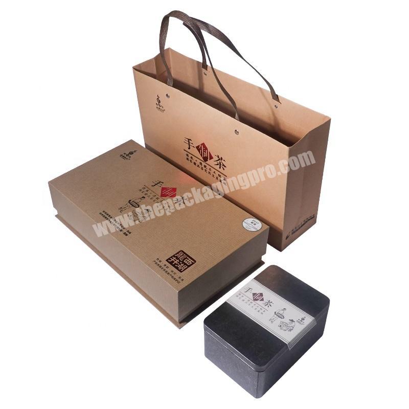 Luxury Foldable Refined Chinese Tea Leaves Packaging Cardboard Boxes For Tea Packaging