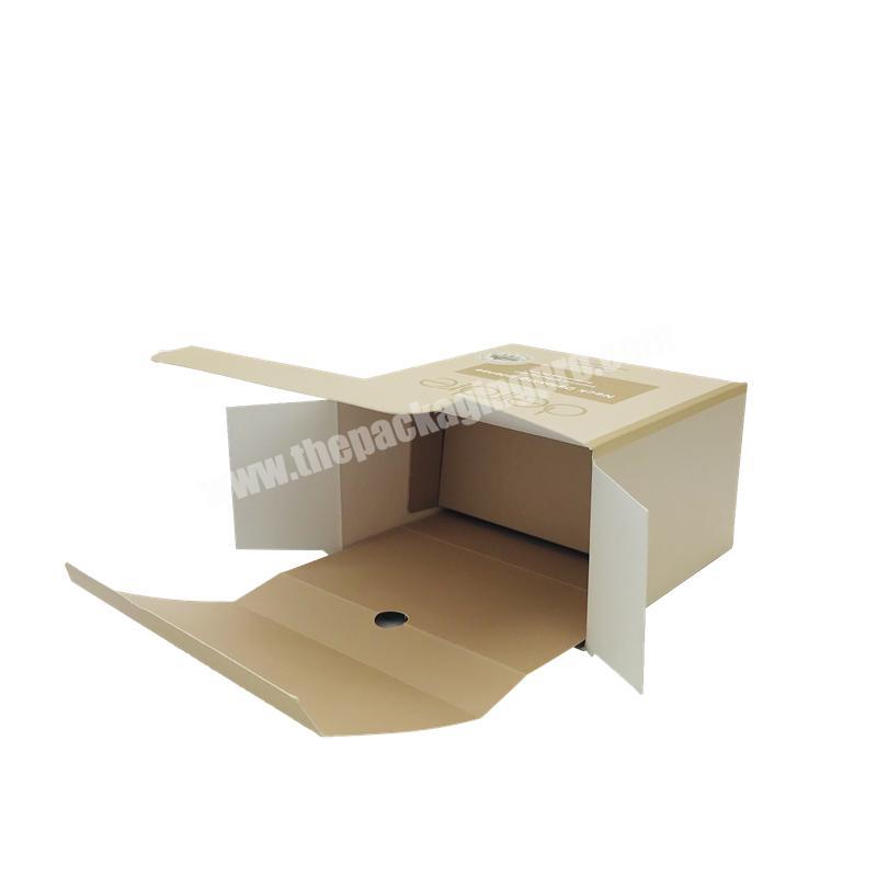 Luxury Nutritive Skin Care Product Coated Paper Packaging Box With Paper Holder