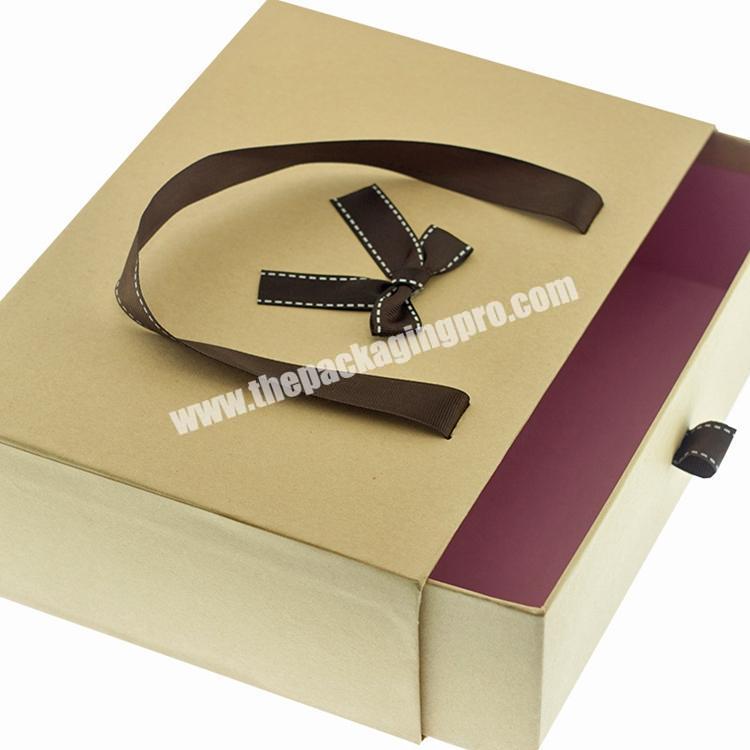 Luxury Paper Clothes Packing Box Drawer Box For Packiging Clothes