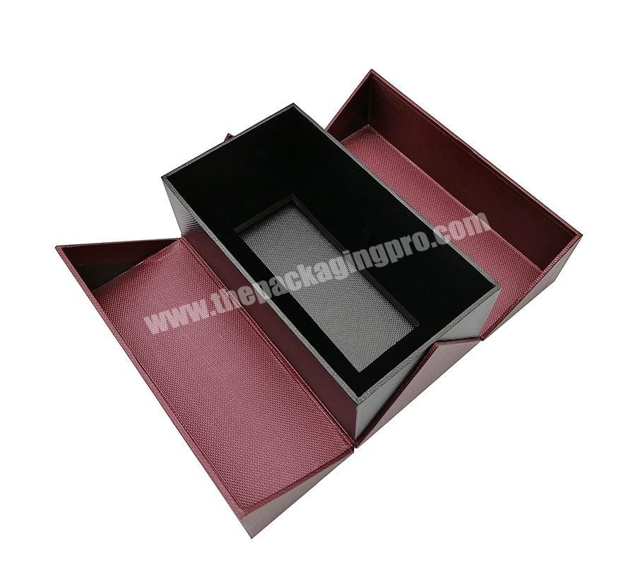 Luxury Red Cardboard Flip-top Gift Boxes Insert EVA