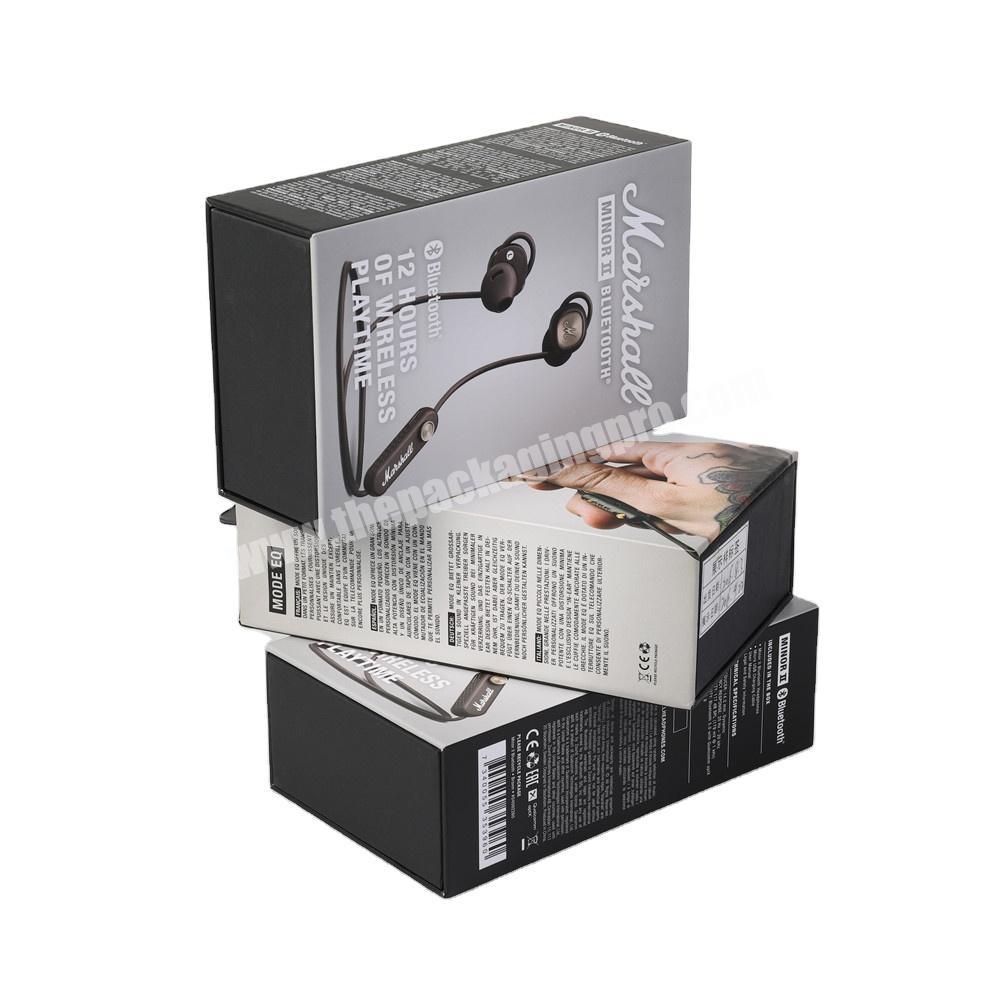 Luxury Rigid Earphone Box Headphone Paper Packaging Boxes