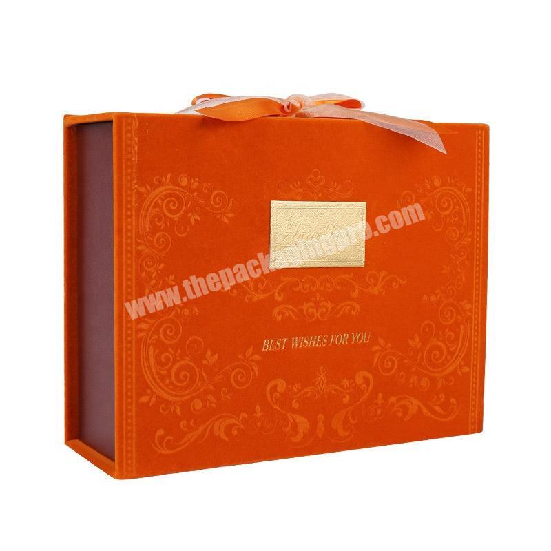 Luxury Vintage Wellness Box Eco Friendly Velvet Packaging Gift Boxes