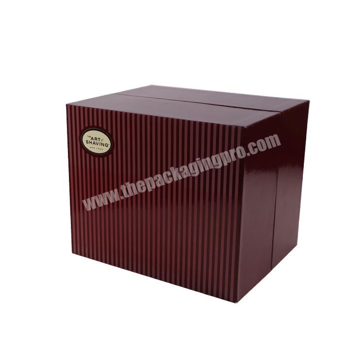 Magnet Delivery Ribbon Skincare Paper Plain Package Box With Logo