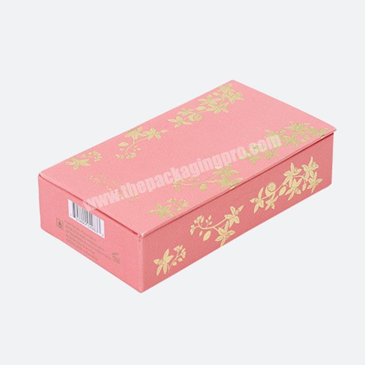 Magnetic Packaging Boxes Cosmetics Custom Logo Cosmetics Packing Lip Gloss Set Pink Paper Gift Boxes