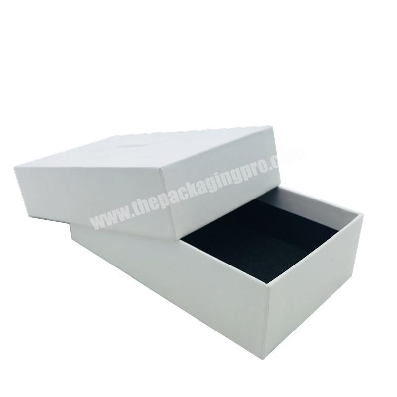 New Design Custom White Cell Phone Case Cardboard Packaging Gift Box With Foam
